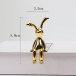Creative Cartoon Sitting Long Eared Rabbit Ornament Home Decor