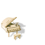Wooden handmade assembled jigsaw puzzle