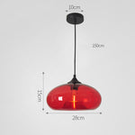 Nordic Modern Loft Pendant Lamp Glass Lustre Industrial