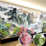 Handmade landscape cross stitch