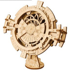 Wooden handmade assembled jigsaw puzzle