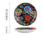 Underglaze Ceramic Tableware Bohemian Household Dishes
