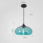 Nordic Modern Loft Pendant Lamp Glass Lustre Industrial