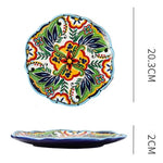 Underglaze Ceramic Tableware Bohemian Household Dishes