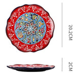 Underglaze Ceramic Tableware Bohemian Household Dishes