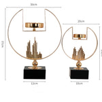 Metal Light Luxury Candle Decoration Nordic Retro Candle Holder