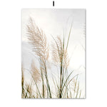 Nordic Poster Paris Hot Air Balloon Beach Grass Dandelion Wheat