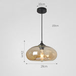 Nordic Modern Loft Pendant Lamp Glass Lustre Industrial