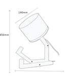 Small Machine Humanoid Table Lamp Wooden Table Lamp