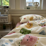 Bohemian Brown Bed Cotton Geometric Pattern