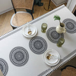 Home Fashion Simple Bohemian Tassel Tablecloth