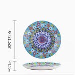 Underglaze Ceramic Tableware Bohemian Household Dishes