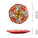 Underglaze Ceramic Tableware Bohemian Household Dishes