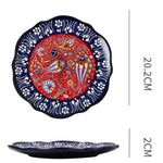 Underglaze Ceramic Tableware Bohemian Household Dishes