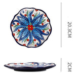 Underglaze Ceramic Tableware Bohemian Household Dishes